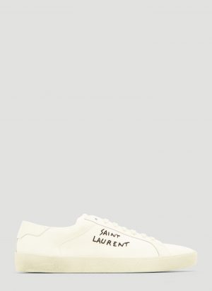 Saint Laurent Signature Court Sneakers in White size EU - 45 Saint Laurent Signature Court Sneakers in White size EU - 45