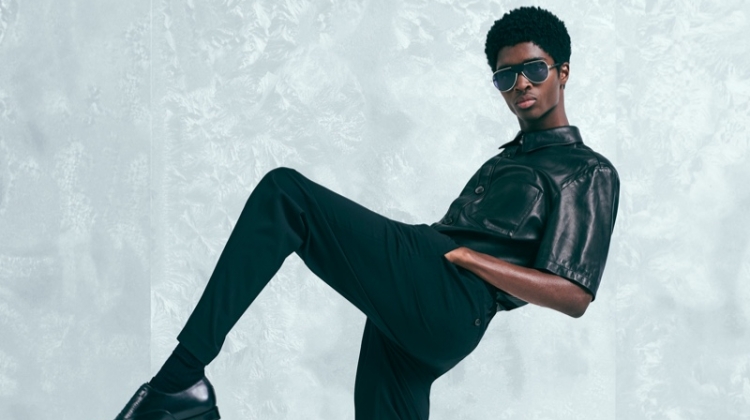 Alton Mason fronts Salvatore Ferragamo's holiday 2019 campaign.