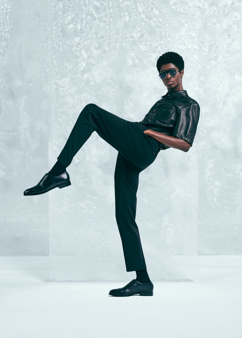 Alton Mason fronts Salvatore Ferragamo's holiday 2019 campaign.