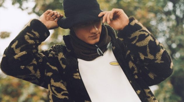 Serge Rigvava Hangs Tough with Bershka Sporting streetwear-inspired fashions, Serge Rigvava wears Bershka.