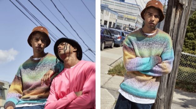 Daouda & Sadjo Ka Rock Djab for Simons Models Daouda and Sadjo Ka wear fall fashions from Djab.