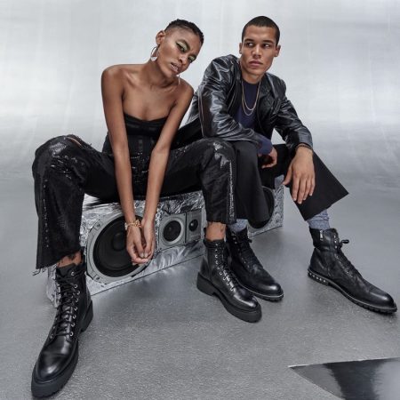 Ashton & T.J. Front Steve Madden Holiday '19 Campaign
