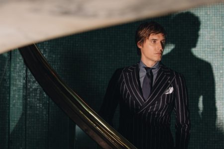 Sébastien Andrieu Dons Elegant Tailoring for Tagliatore Fall '19 Campaign