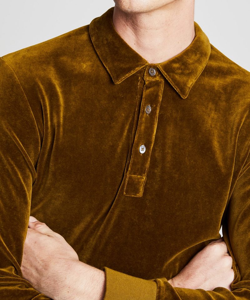 velour polo sweatsuit
