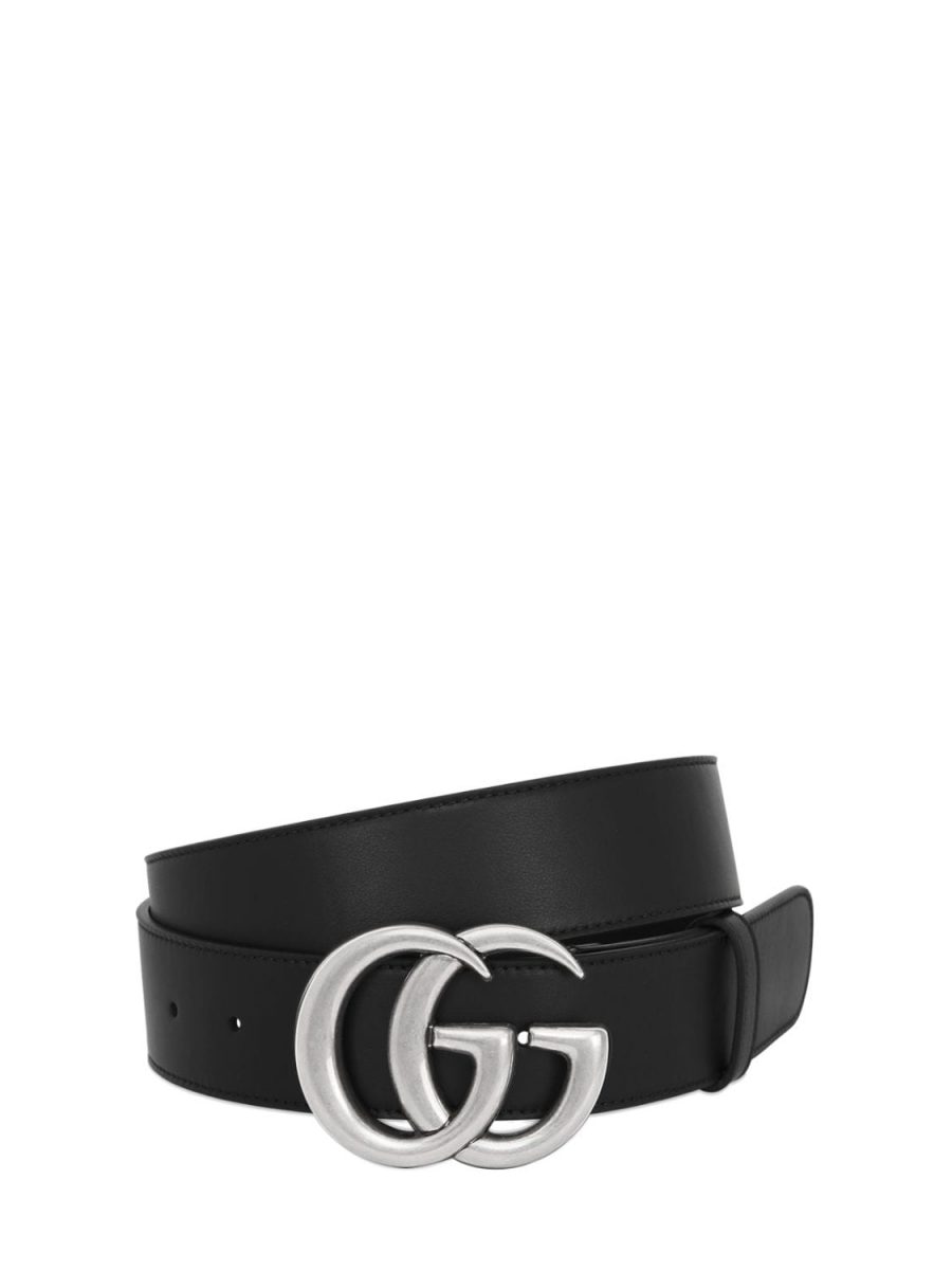 40mm Gg Buckle Smooth Leather Belt | The Fashionisto