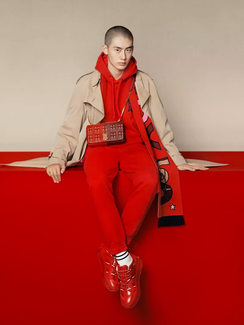 Liang Jiyuan stars in Burberry's 2020 Chinese New Year's campaign.