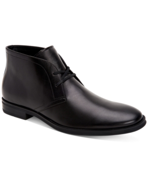 Calvin Klein Men's Wolfe Crust Leather Chukka Boots Men's Shoes Calvin Klein Men's Wolfe Crust Leather Chukka Boots Men's Shoes