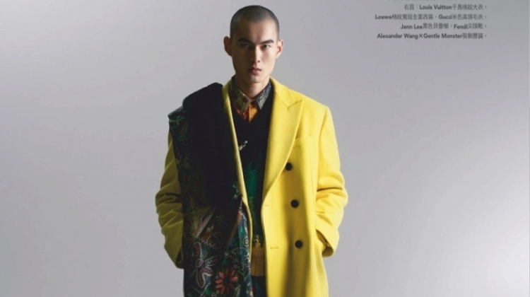 Cheng Stands Out in Stylish Coats for GQ Taiwan