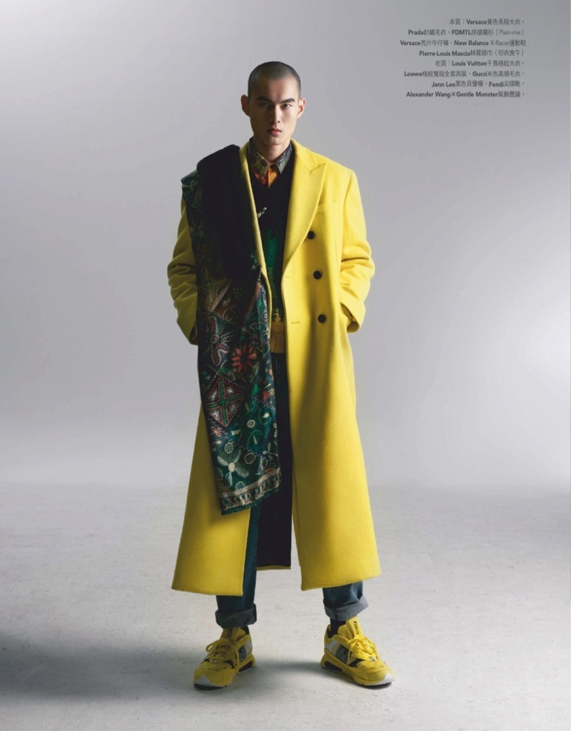 Cheng Stands Out in Stylish Coats for GQ Taiwan