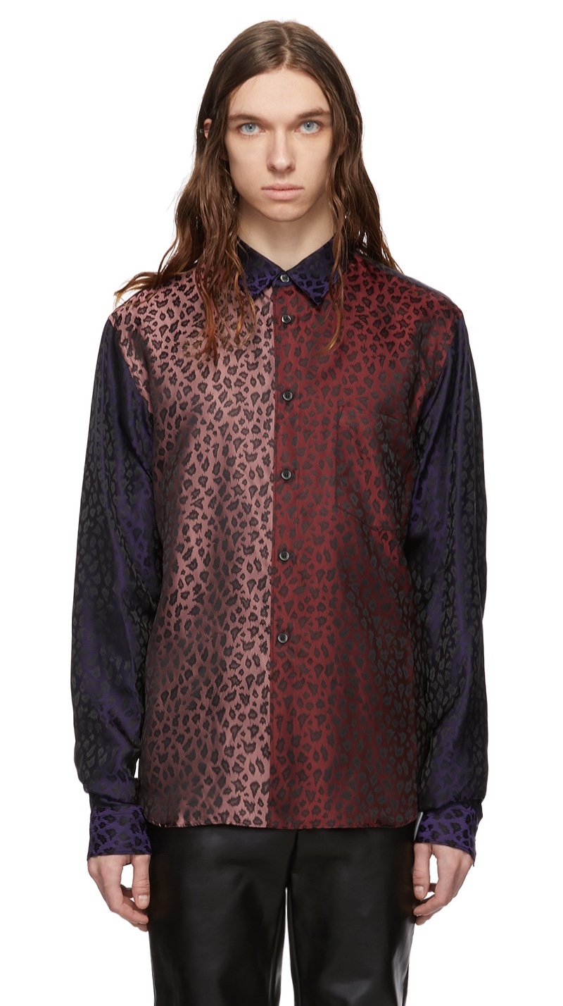 Comme des Garcons Homme Plus Jacquard Leopard Shirt
