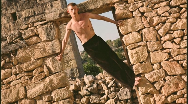 Connor Newall Takes to Malta for L'Officiel Hommes Poland