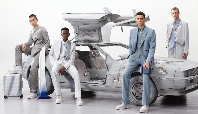 Models Kohei Takabatake, Serigne Lam, Ludwig Wilsdorff, and Braien Vaiksaar front Dior Men's spring-summer 2020 campaign.