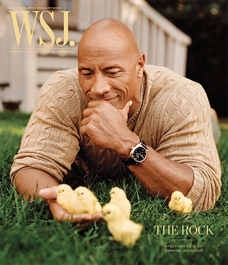 Dwayne "The Rock" Johnson covers the December 2019/January 2020 issue of WSJ. magazine.
