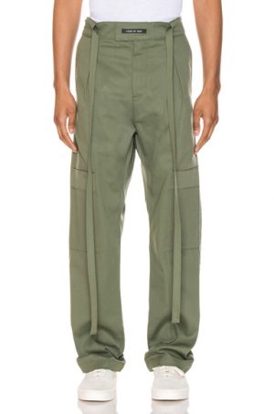 Fear of God Baggy Cargo Trouser in Green Fear of God Baggy Cargo Trouser in Green