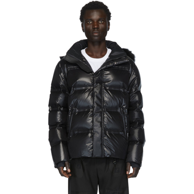 Fendi Black Down Hooded Jacket | The Fashionisto