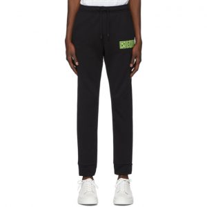 Fendi Black Fluo Logo Lounge Pants Fendi Black Fluo Logo Lounge Pants