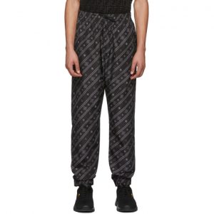 Fendi Black Stripe Karligraphy Track Pants Fendi Black Stripe Karligraphy Track Pants