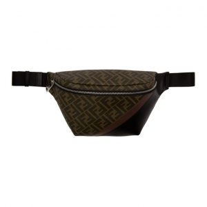 Fendi Black and Brown Forever Fendi Belt Pouch Fendi Black and Brown Forever Fendi Belt Pouch