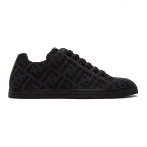 Fendi Grey and Black Forever Fendi Sneakers Fendi Grey and Black Forever Fendi Sneakers