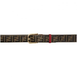Fendi Reversible Brown and Red Forever Fendi Belt Fendi Reversible Brown and Red Forever Fendi Belt
