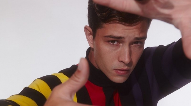 Francisco Lachowski Sports Vintage-Inspired Style for Issue Man