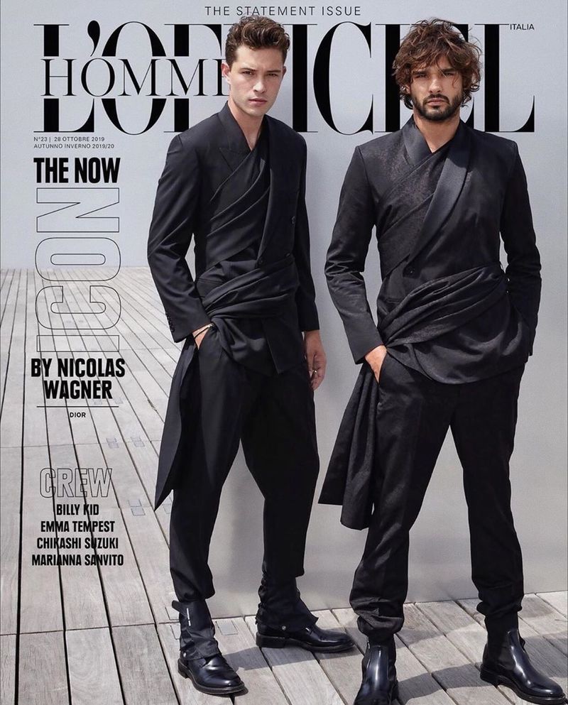 Francisco Lachowski Marlon Teixeira 2019 LOfficiel Hommes Italia 001