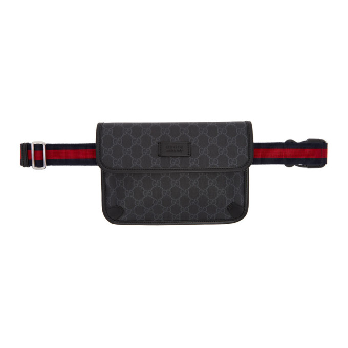 gucci black gg belt bag