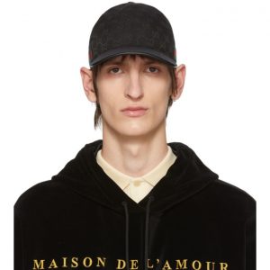 Gucci Black Original GG Baseball Cap Gucci Black Original GG Baseball Cap