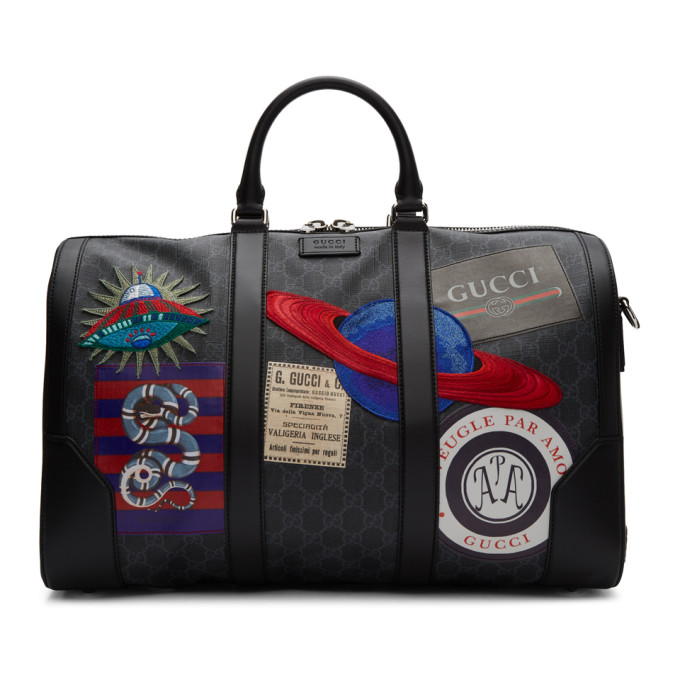 Gucci Leather Courrier Gg Supreme Duffle Bag | IUCN Water
