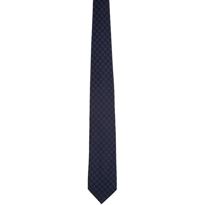 gucci tie navy