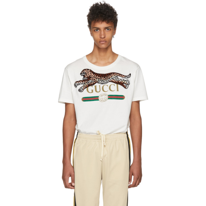 Gucci Off-White Leopard T-Shirt | The Fashionisto