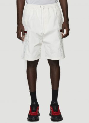 Gucci Web Trim Shorts in White size IT - 52 Gucci Web Trim Shorts in White size IT - 52