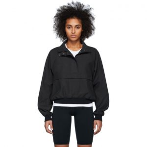John Elliott Black Half-Zip Sail Jacket John Elliott Black Half-Zip Sail Jacket