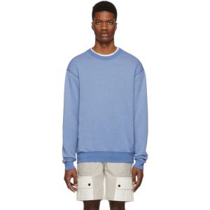 John Elliott Blue Vintage Crewneck Sweatshirt John Elliott Blue Vintage Crewneck Sweatshirt