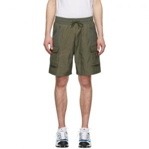 John Elliott Khaki Tactical Cargo Shorts John Elliott Khaki Tactical Cargo Shorts