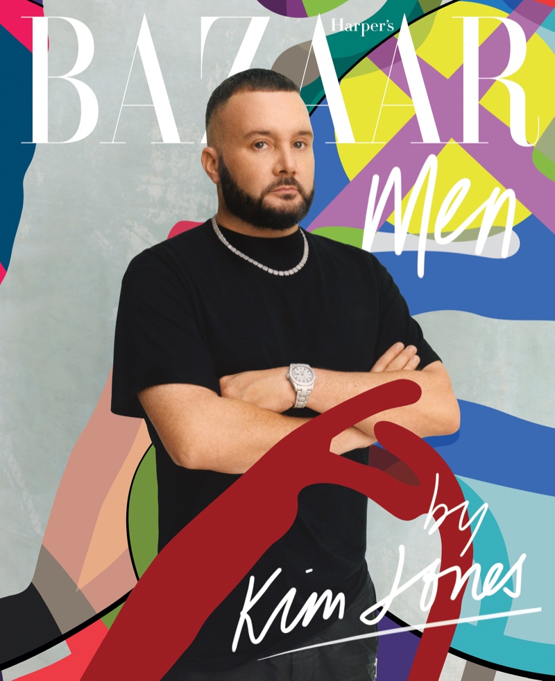 Kim Jones covers Harper's Bazaar Men.