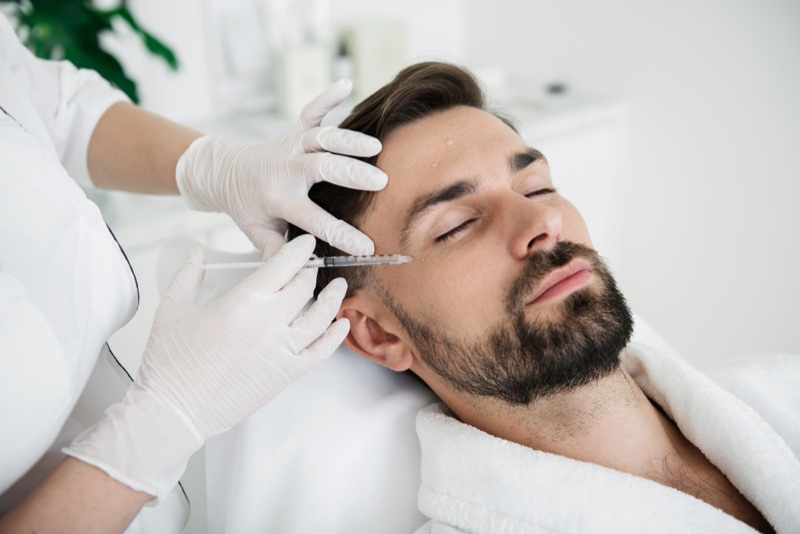 Man With Beard Man With Beard Getting Botox