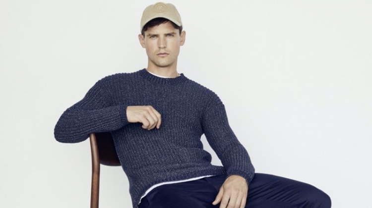 Guy Robinson sports a spring-summer 2020 look from Marc O'Polo.