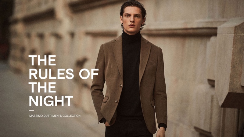 Reuniting with Massimo Dutti, Valentin Caron showcases smart men's style.