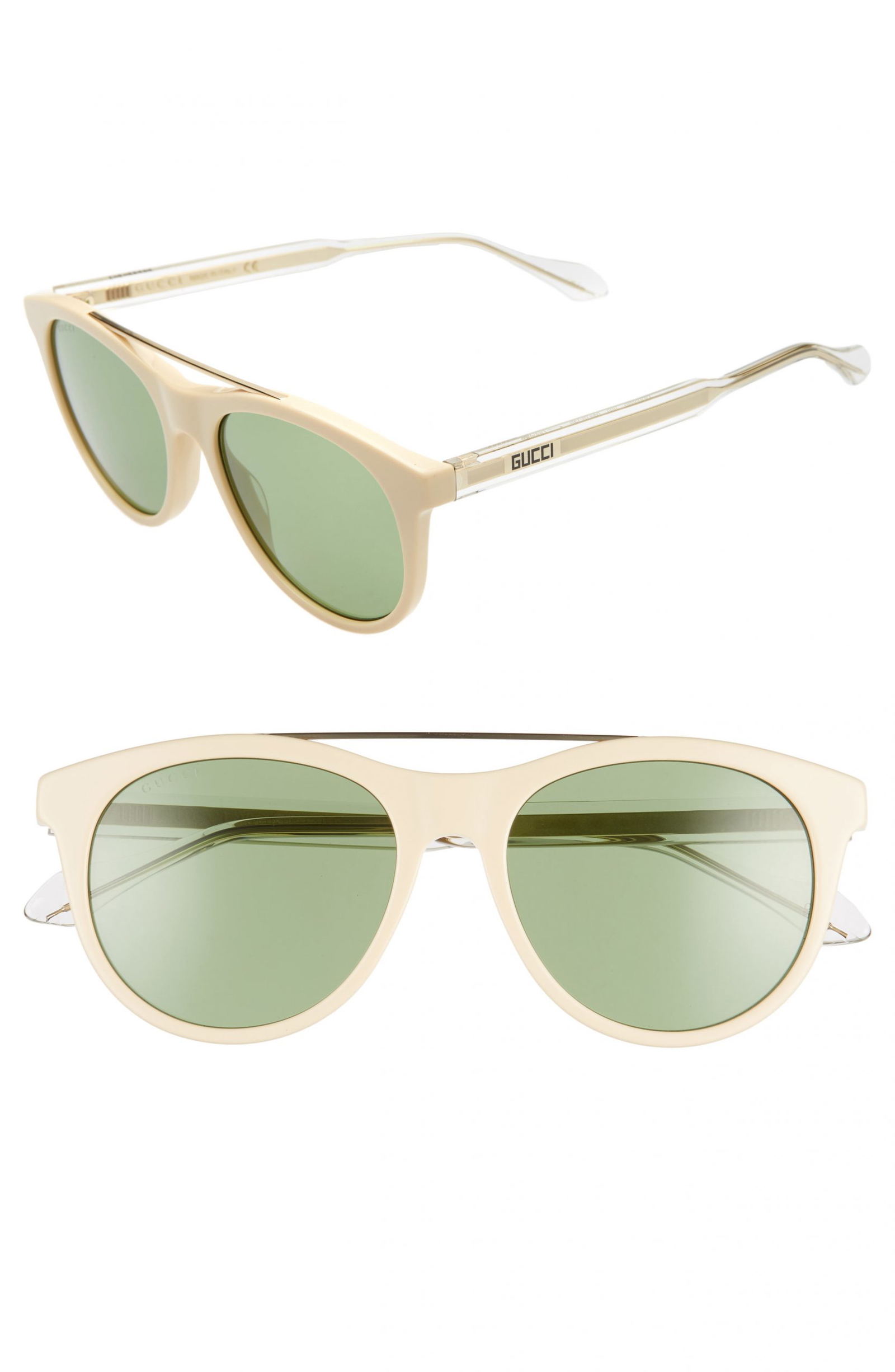 gucci 54mm round sunglasses