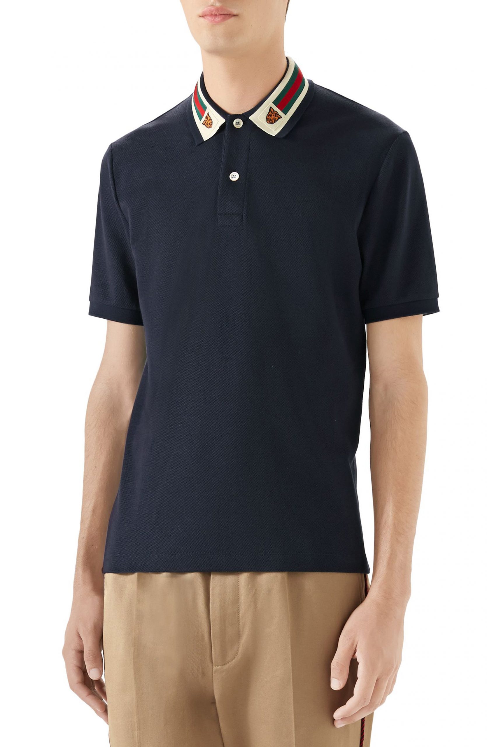 gucci collar polo