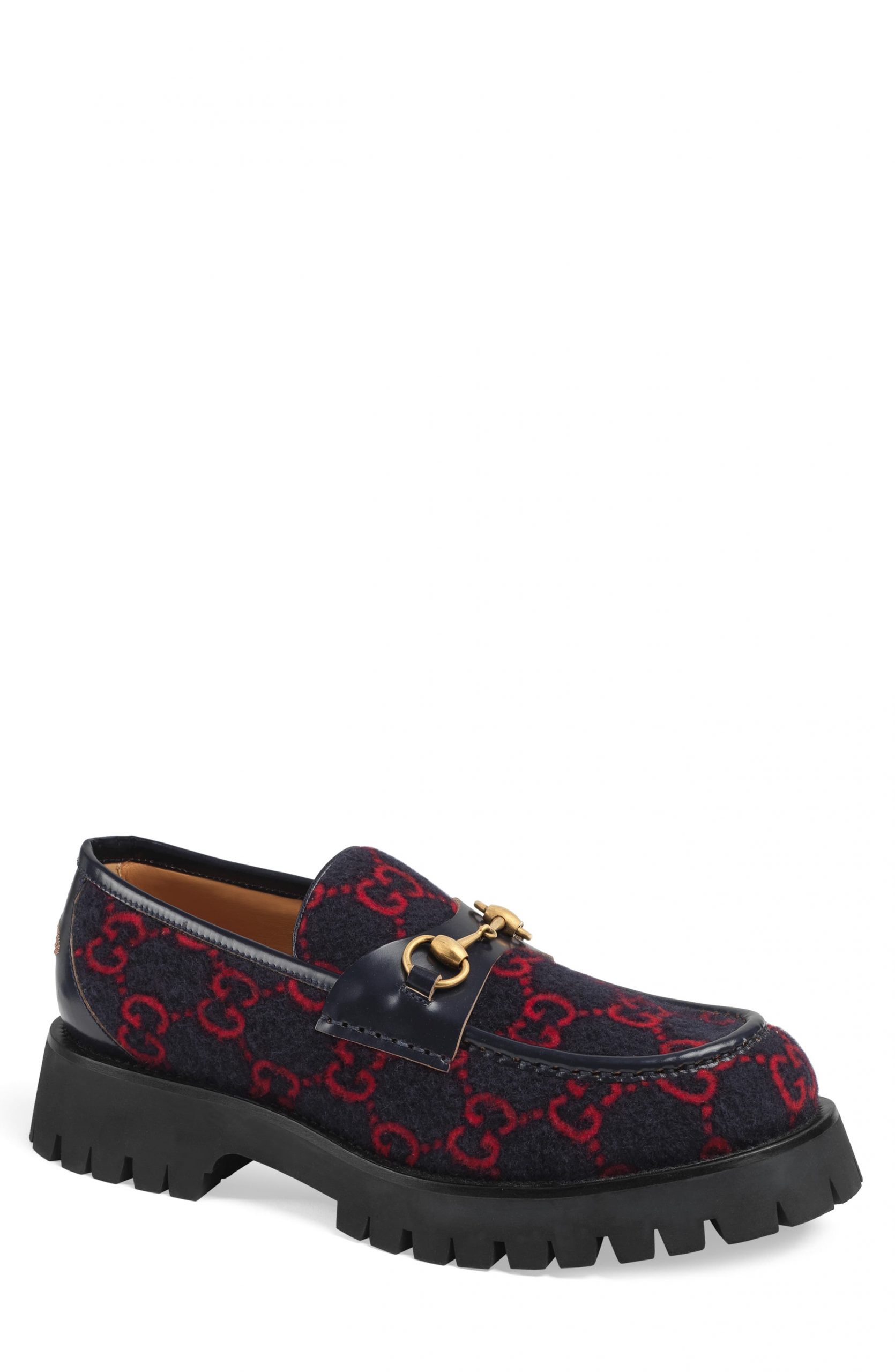 gucci wool loafers