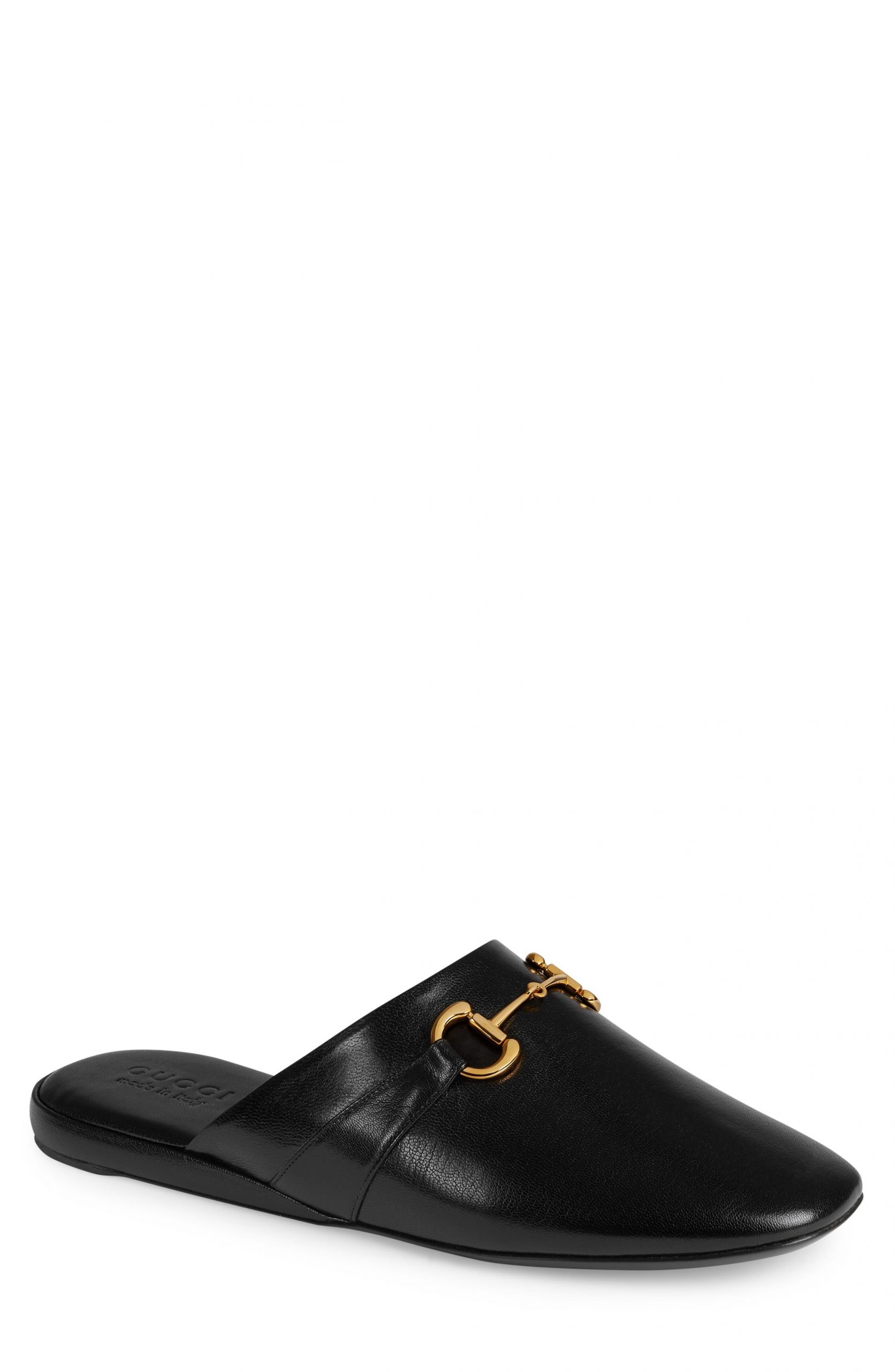 black horsebit mules