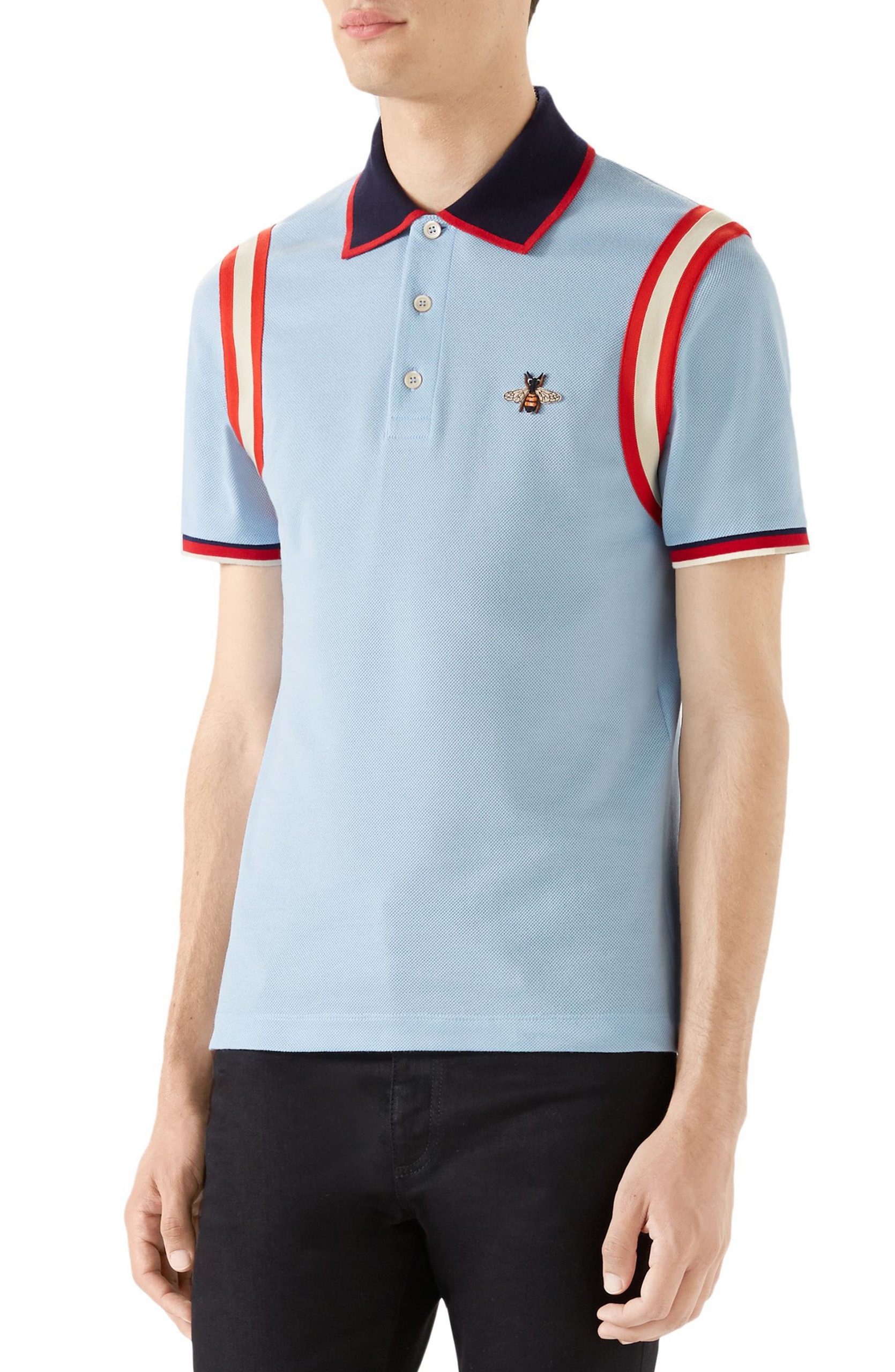 gucci bee polo