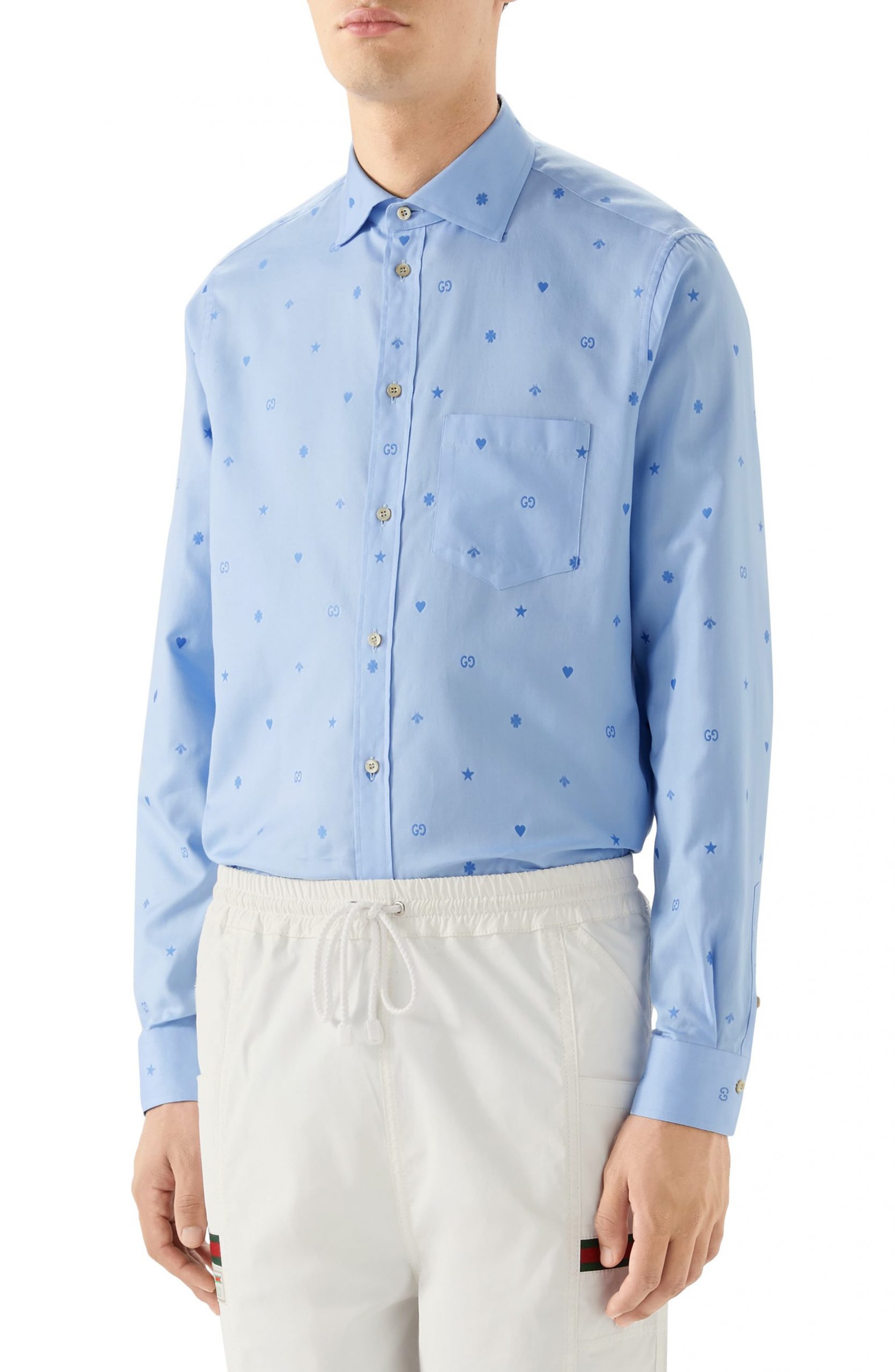 gucci button shirt