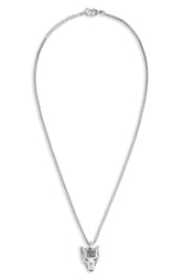 Men's Gucci Wolf Head Sterling Silver Necklace Men's Gucci Wolf Head Sterling Silver Necklace