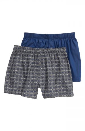 Men's Hanro 2-Pack Fancy Woven Boxers Men's Hanro 2-Pack Fancy Woven Boxers