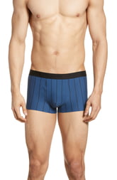 Men's Hanro Shadow Cotton Blend Trunks, Size X-Large - Blue Men's Hanro Shadow Cotton Blend Trunks, Size X-Large - Blue