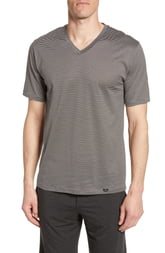 Men's Hanro Sporty Stripe Cotton V-Neck T-Shirt Men's Hanro Sporty Stripe Cotton V-Neck T-Shirt