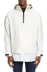 Men's John Elliott Quarter Zip Sailing Jacket, Size X-Large - Beige Men's John Elliott Quarter Zip Sailing Jacket, Size X-Large - Beige